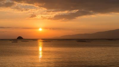 Sun sunset lens flare 4k wallpaper