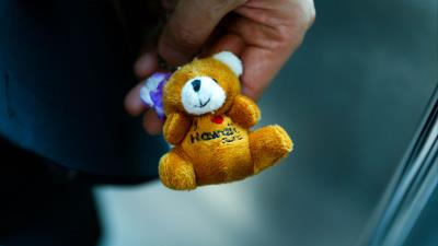 Teddy bear toy hand 4k wallpaper