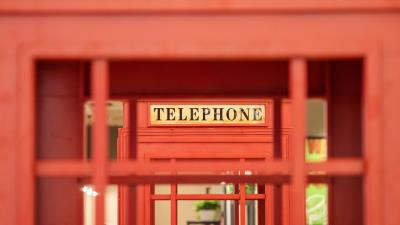 Telephone box telephone red 4k wallpaper