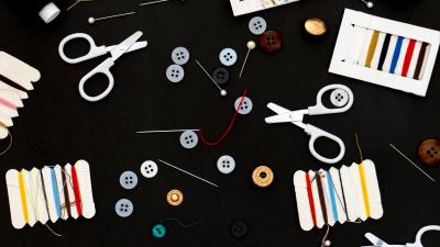 Thread buttons needles 4k wallpaper
