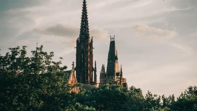 Tower building architecture 4k wallpaper