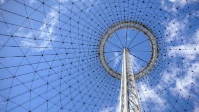 Tower construction metal 4k wallpaper