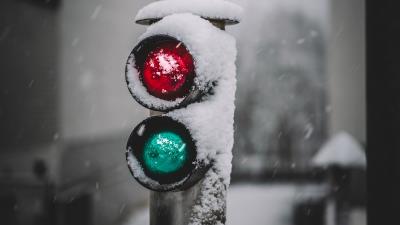 Traffic light sign red 4k wallpaper