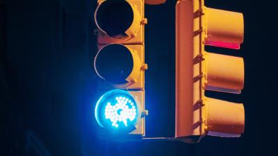 Traffic light signal green 4k wallpaper