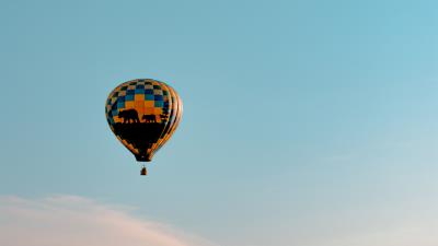 Air balloon sky clouds image 4k wallpaper