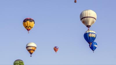 Air balloons sky flying 4k wallpaper