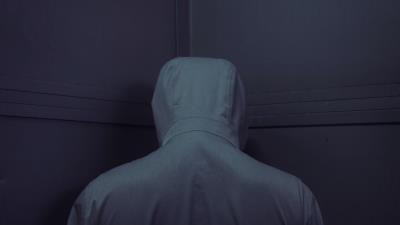 Anonymous hood gray 4k wallpaper