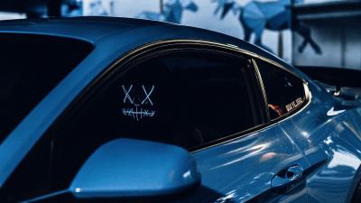 Anonymous mask car 4k wallpaper