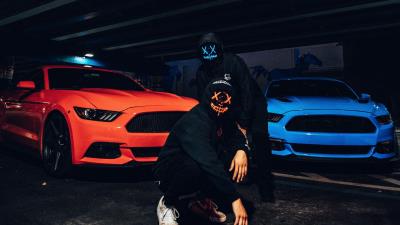 Anonymous people masks 4k wallpaper