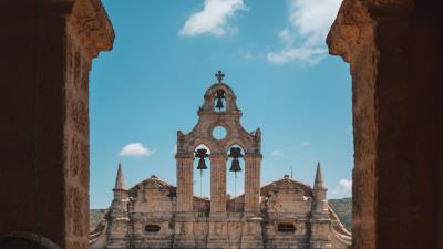 Architecture cathedral bells 4k wallpaper