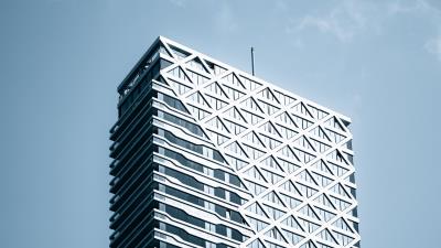 Architecture skyscraper facade 4k wallpaper