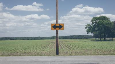 Arrow direction field 4k wallpaper