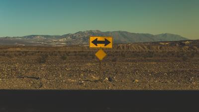 Arrow pointer direction road traffic 4k wallpaper