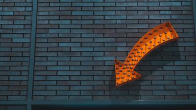 Arrow pointer signboard 4k wallpaper