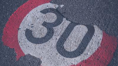Asphalt sign numbers 4k wallpaper