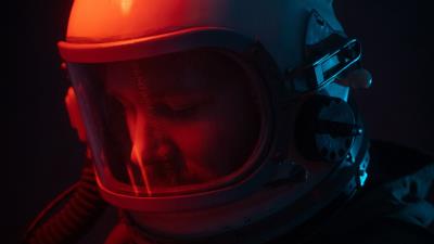 Astronaut spacesuit dark 4k wallpaper