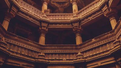 Balcony architecture structure 4k wallpaper