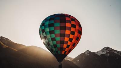 Balloon flight sky 4k wallpaper