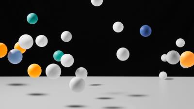 Balls colorful fall 4k wallpaper