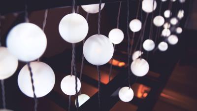 Balls light lighting 4k wallpaper