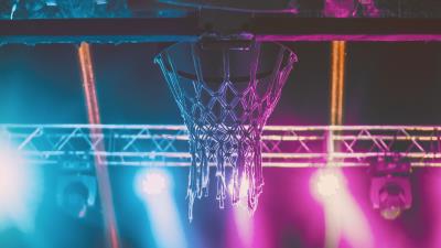 Basketball net light lamps 4k wallpaper
