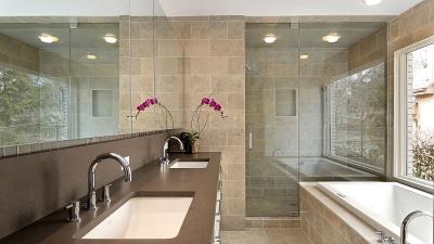 Bathtub design sinks showers glas 4k wallpaper