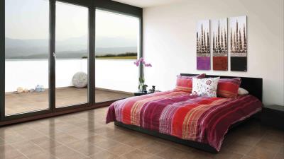 Bedroom design interior bed doors high tec 4k wallpaper