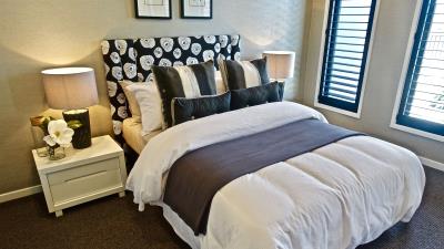 Bedroom pillow design modern interior luxury 4k wallpaper