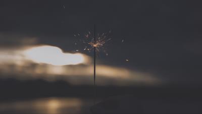 Bengal fire sparks blur 4k wallpaper