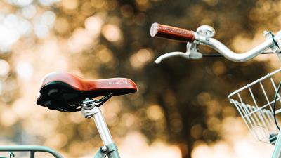 Bicycle seat wheel blur 4k wallpaper