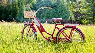 Bicycle summer vintage 4k wallpaper