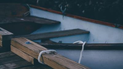 Boat wooden rope 4k wallpaper