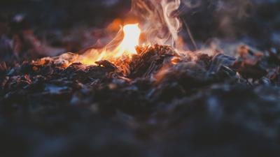 Bonfire fire ashes image 4k wallpaper