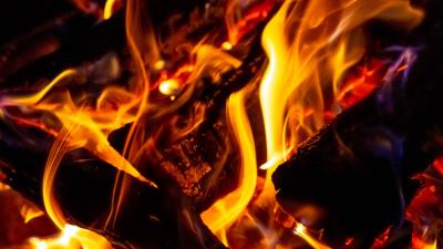 Bonfire fire firewood image 4k wallpaper
