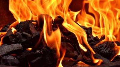 Bonfire fire flame coal 4k wallpaper