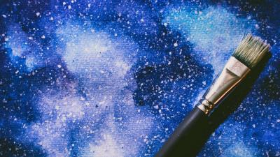 Brush artistic paint 4k wallpaper