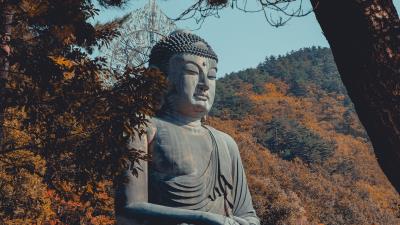 Buddha buddhism sculpture 4k wallpaper