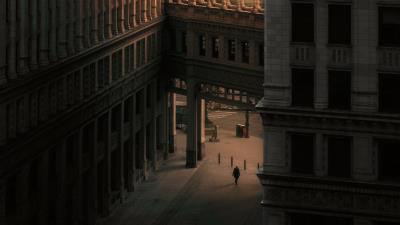 Building architecture lane 4k wallpaper