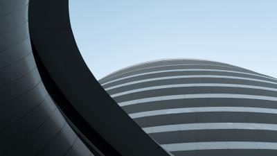 Building architecture shapes 4k wallpaper