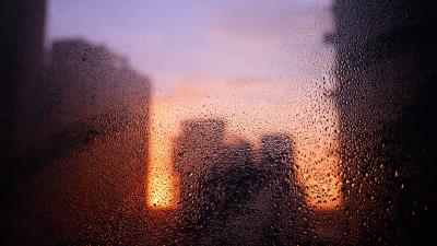 Building drops wet 4k wallpaper