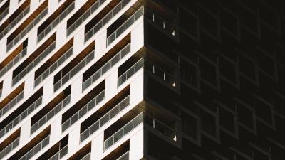 Building facade architecture az 4k wallpaper