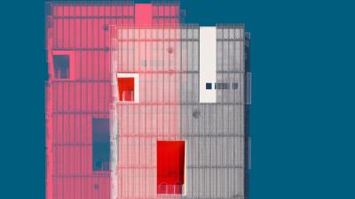 Building facade photoshop 4k wallpaper