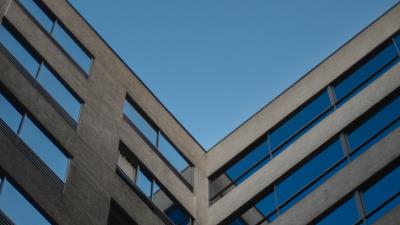 Building facade windows picture 4k wallpaper