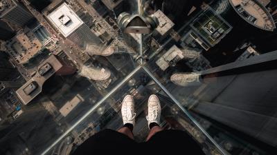 Buildings aerial view lift 4k wallpaper