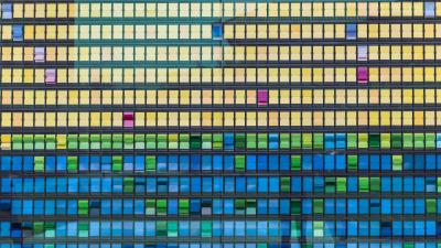 Buildings facade windows 4k wallpaper