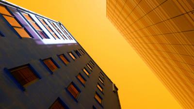 Buildings sky architecture 4k wallpaper