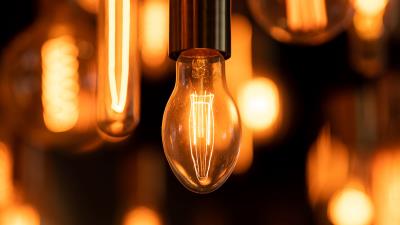 Bulb glow focus 4k wallpaper