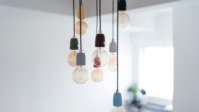 Bulbs chandelier electricity 4k wallpaper