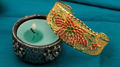 Candle decoration wax 4k wallpaper