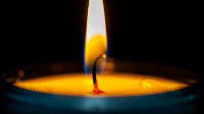 Candle fire wick 4k wallpaper